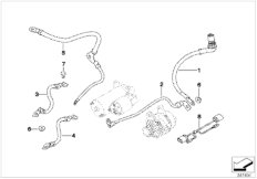 Провод батареи/провод стартера для BMW E46 330d M57N (схема запасных частей)