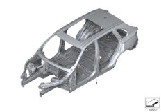 Каркас кузова для BMW F15 X5 35iX N55 (схема запасных частей)