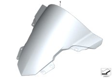 Ветрозащитный щиток высокий для BMW K46 S 1000 RR 17 (0D50, 0D60) 0 (схема запасных частей)