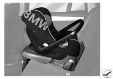 Детское сиденье BMW Baby Seat 0+ для BMW F31 320iX N20 (схема запасных частей)