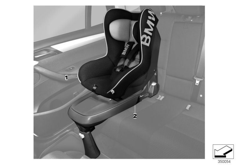 Детское сиденье BMW Junior Seat 1 для BMW E92 325xi N53 (схема запчастей)