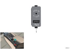 ГНЕЗДО USB/AUX-IN для BMW I01 i3 60Ah Rex IB1 (схема запасных частей)