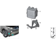Автомобильный звуковой генератор для BMW I01N i3 120Ah IB1 (схема запасных частей)