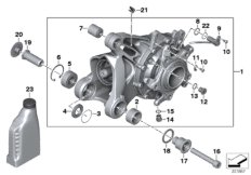 Угловой редуктор Зд для BMW K25H HP2 Megamoto (0310,0320) 0 (схема запасных частей)