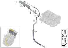 Система впрыска/форсунка для BMW I01 i3 94Ah Rex IB1 (схема запасных частей)