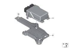 ЭБУ нагревательного эл-та подголовника для BMW F12 650iX 4.4 N63N (схема запасных частей)