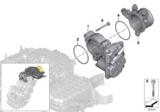 Корпус дроссельной заслонки для BMW I01N i3 94Ah Rex XB4 (схема запасных частей)