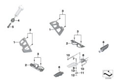 К-т хромированных деталей для MOTO K18 C 650 Sport 16 (0C04, 0C14) 0 (схема запасных частей)