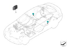 Блок управления модулем LCPA для BMW F32 418i B38 (схема запасных частей)