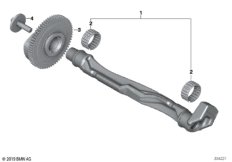 Балансир кривошипно-шатунного механизма для BMW M13 Zinoro 60H/100H B38X (схема запасных частей)