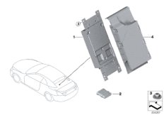 ЭБУ телематических услуг для BMW F13 650iX 4.4 N63N (схема запасных частей)