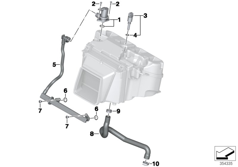 Сист.регулир.х.х./вентиляц.картера двиг. для BMW K49 S 1000 XR (0D03, 0D13) 0 (схема запчастей)