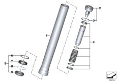 Вертикальная полая стойка для BMW K47 S 1000 R (0D02, 0D12) 0 (схема запасных частей)