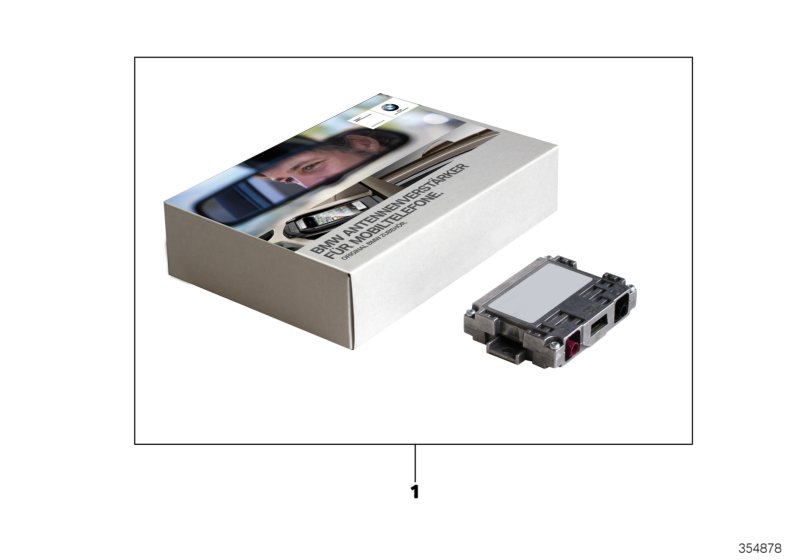 Антенный усилитель BMW для моб.телеф. для BMW E90 323i N52N (схема запчастей)