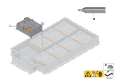 Модуль высоковольтного накопителя для BMW I01N i3s 94Ah Rex XB4 (схема запасных частей)