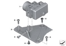 Модулятор давления ABS для MOTO K17 C evolution (0C03) 0 (схема запасных частей)