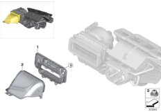 Доп.элем.блока отопителя/кондиционера для BMW I12 i8 B38 (схема запасных частей)