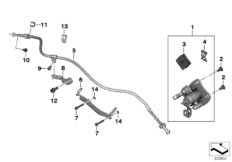 Стояночный тормоз для BMW K17 C evolution (0C03) 0 (схема запасных частей)