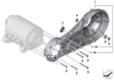 Качающийся рычаг заднего колеса для MOTO K17 C evolution (0C03) 0 (схема запасных частей)