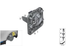 дополнительный вентилятор для BMW I01 i3 60Ah Rex IB1 (схема запасных частей)