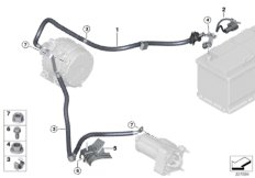 Провод батареи/провод стартера для BMW F54 Cooper B38 (схема запасных частей)