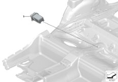ЭБУ нагревательного эл-та подголовника для BMW F33N 430d N57N (схема запасных частей)
