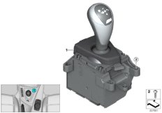 Селектор передач КПП с двойным сцепл. для BMW F87 M2 N55 (схема запасных частей)