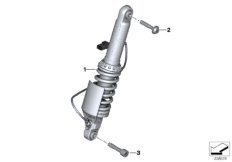Амортизационная стойка ESA Пд для BMW K52 R 1200 RT (0A03, 0A13) 0 (схема запасных частей)