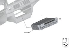 Базовое головное устройство Media для BMW F02N 740LiX N55 (схема запасных частей)