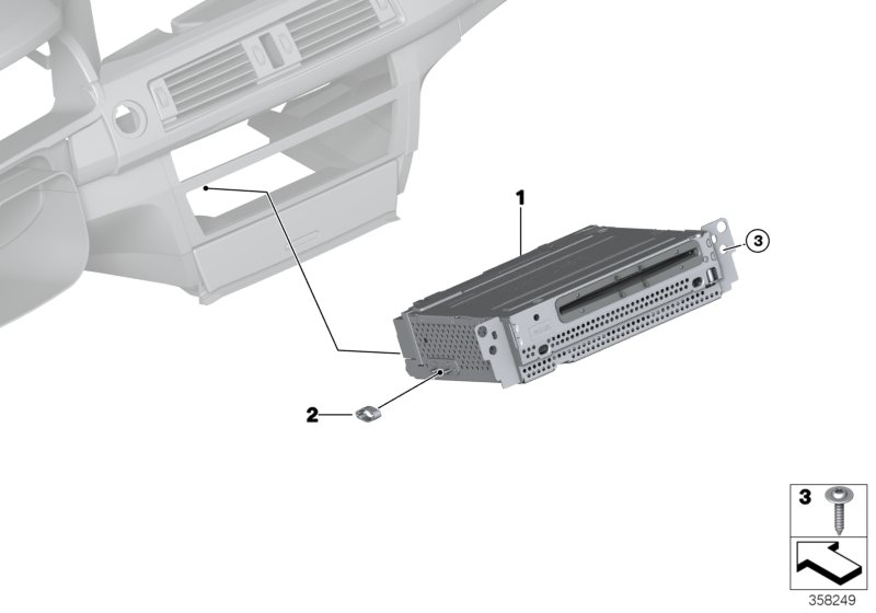 Базовое головное устройство Media для BMW F02N 750LiX 4.4 N63N (схема запчастей)