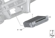 Базовое головное устройство Media для BMW F06N 650i N63N (схема запасных частей)