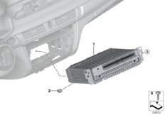 Базовое головное устройство Media для BMW F15 X5 25dX N47S1 (схема запасных частей)