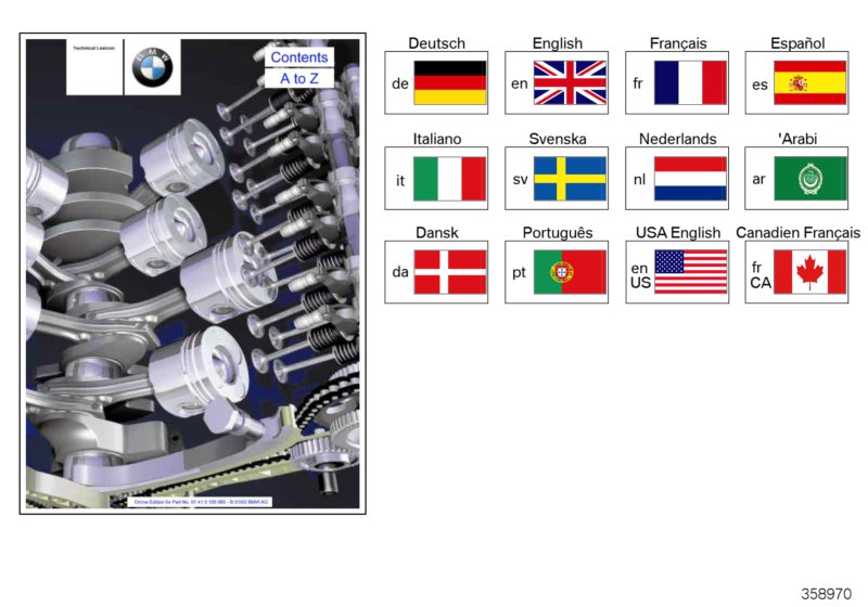 Техническая информация BMW для BMW E46 330xd M57 (схема запчастей)