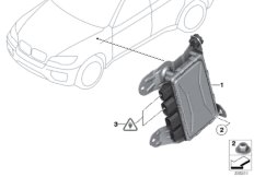 ЭБУ активного рулевого управления для BMW E71 X6 30dX N57 (схема запасных частей)