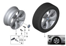 Л/с диск BMW Streamline диз.306- 16'' для BMW F30 318dX N47N (схема запасных частей)