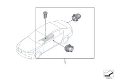 одновременное запирание для BMW F02N 750Li N63N (схема запасных частей)