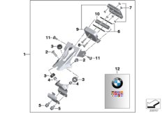 Доп.элементы навигатора BMW Motorrad для MOTO K18 C 600 Sport (0131, 0132) 0 (схема запасных частей)