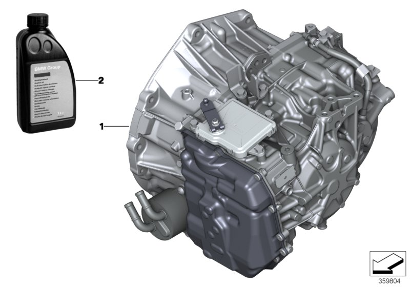 Автоматическая коробка передач GA6F21AW для BMW F56 Cooper S B48 (схема запчастей)