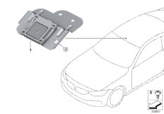 Детали антенн GPS/ТВ для BMW F33N 440iX B58 (схема запасных частей)