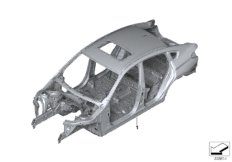 Каркас кузова для BMW F26 X4 30dX N57N (схема запасных частей)