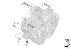 Крепление/дополнит.элементы КПП для BMW F48N X1 18dX B47 (схема запасных частей)
