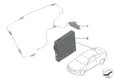 ТВ-усилитель / ТВ-модуль для BMW F33 425d N47S1 (схема запасных частей)