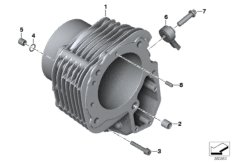 Цилиндр для MOTO K25H HP2 Enduro (0369,0389) 0 (схема запасных частей)