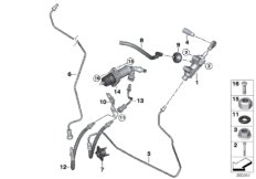 Привод управления сцеплением для BMW F87 M2 N55 (схема запасных частей)