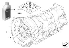 АКПП GA6HP19Z - привод на все колеса для BMW E90N 320xd N47N (схема запасных частей)