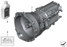 МКПП GS6-17DG для BMW F31 318d N47N (схема запасных частей)