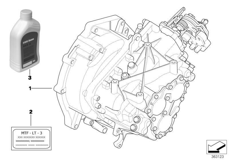 МКПП GS6-85BG/DG для MINI R52 Cooper S W11 (схема запчастей)