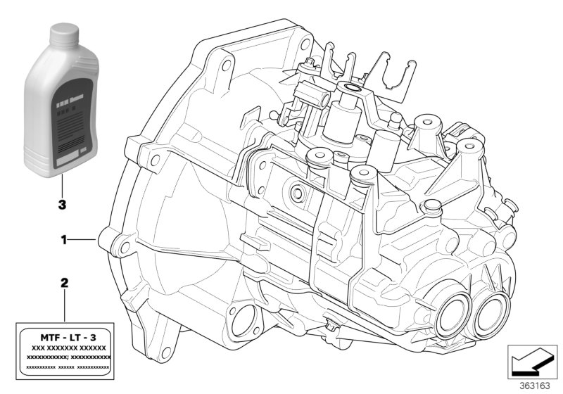 МКПП GS5-52BG для BMW R52 One W10 (схема запчастей)