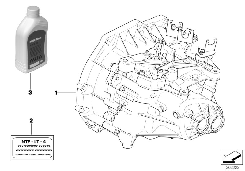 Cambio manuale - Ricambi Usati для MINI R55N Cooper N16 (схема запчастей)
