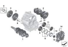 Детали коробки передач для MOTO K48 K 1600 GT (0601,0611) 0 (схема запасных частей)